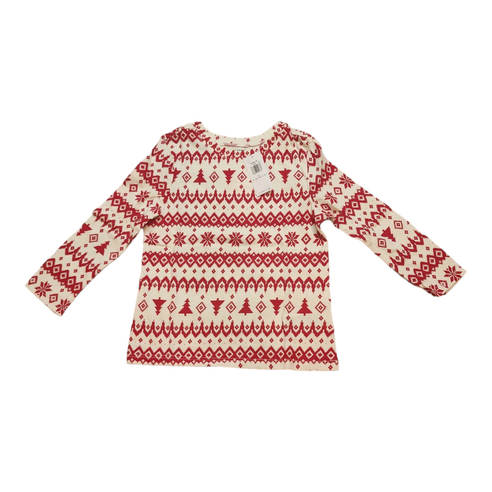 NWT Old Navy Toddler Long Sleeve Fair Isle Red 2T
